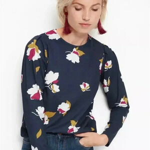 Holly Whyte by Lindex Latvia Size XS Bow Floral Top Office Brunch